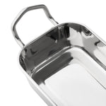 Olympia Tafelpresentatie Rechthoekige Schotel Roestvrij Staal 140x90mm