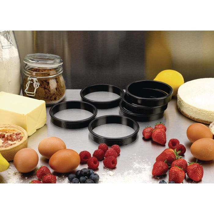 Matfer Bourgeat Exoglass taartringen 10(Ø)cm (6 stuks)