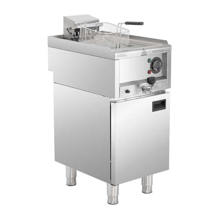 Buffalo 600 Serie Vrijstaande Enkele Tank Elektrische Friteuse 8Ltr