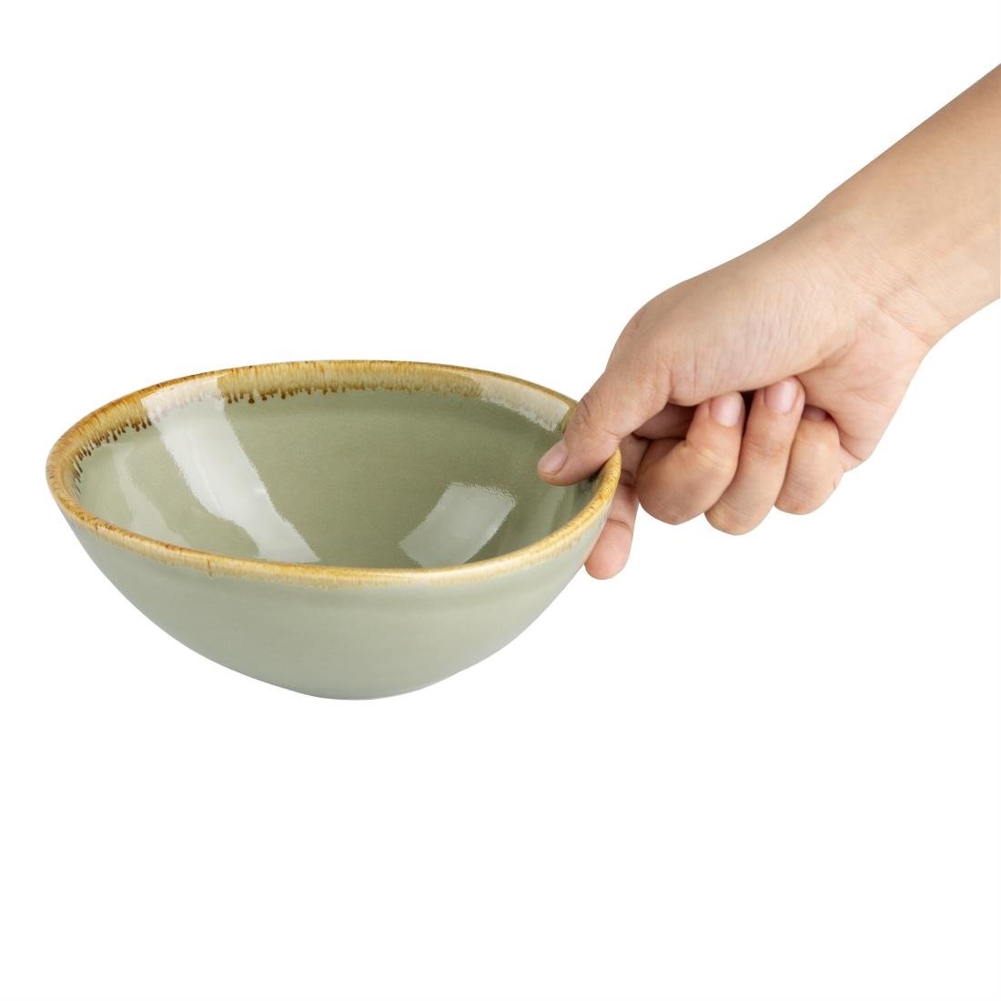 Olympia Kiln schalen mosgroen 16,5cm (6 stuks)