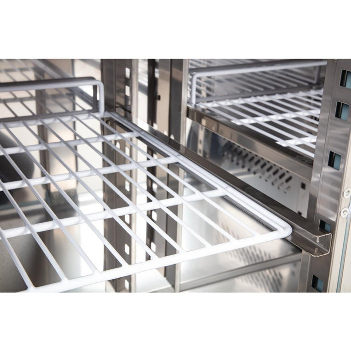 Polar U-serie 2-deurs koelwerkbank 228L