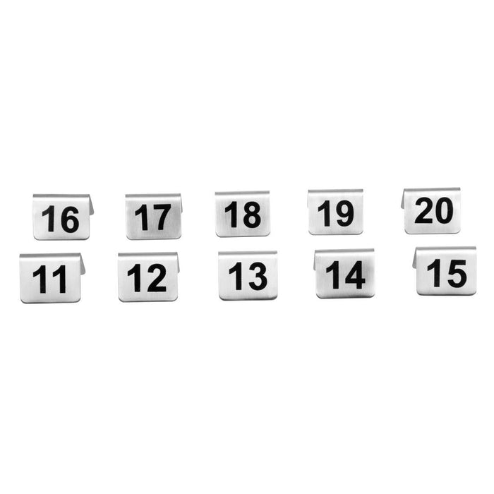 Olympia RVS tafelnummers 11-20 (10 stuks)