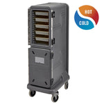 Cambro Ultra Pro Wagen Hoge Tweedeurs Wagen Voor Warme En Koude Gerechten, Antracietgrijs