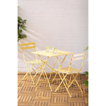 Bolero Perth zachtgele trottoirstijl vierkante tafel 600 mm