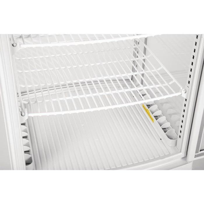 Polar C-Series Energie-Efficiënte Koelkast Met Gebogen Deur Wit 86Ltr