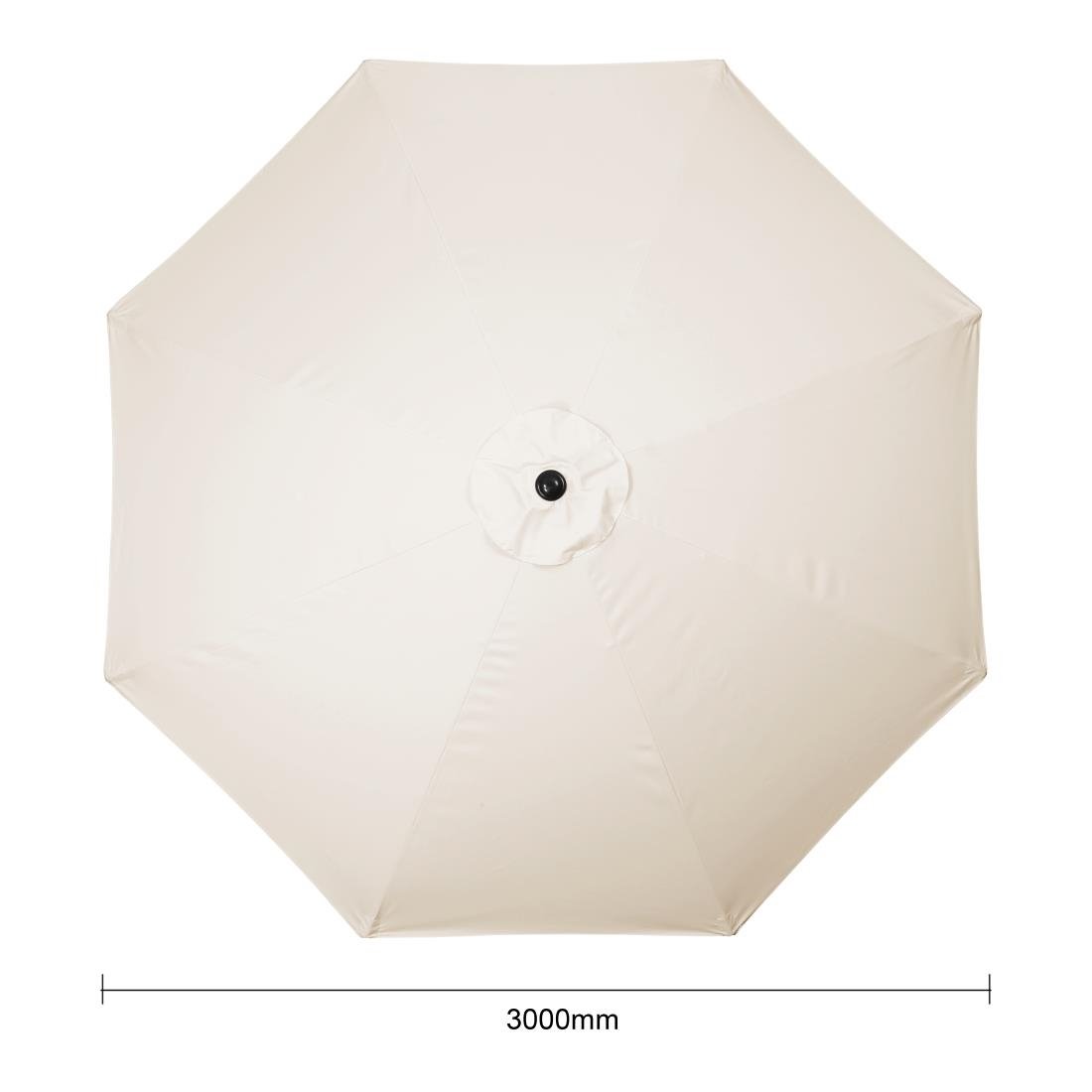 Bolero Sevilla Ronde Parasol Diameter 3 Meter Crème
