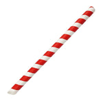 Fiesta Composteerbare Bubble Tea Rietjes Rood & Wit 12X210mm (Verpakking Van 150)