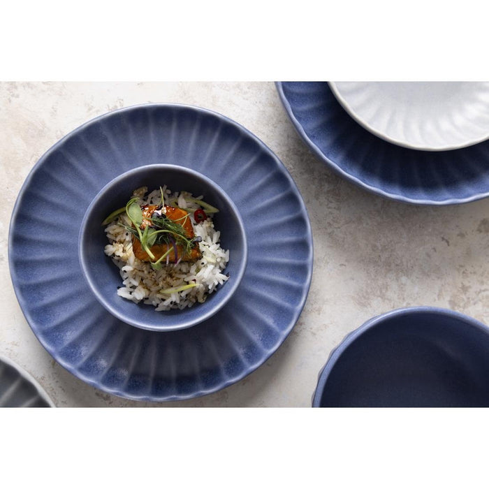 Olympia Corallite Diepe Kommen Blauw 105mm (Set Van 12)