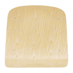 Bolero Cantina stoelen met houten zitting en rugleuning metallic grijs (4 stuks)