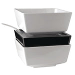APS Float vierkante melamine kom wit 19x19cm