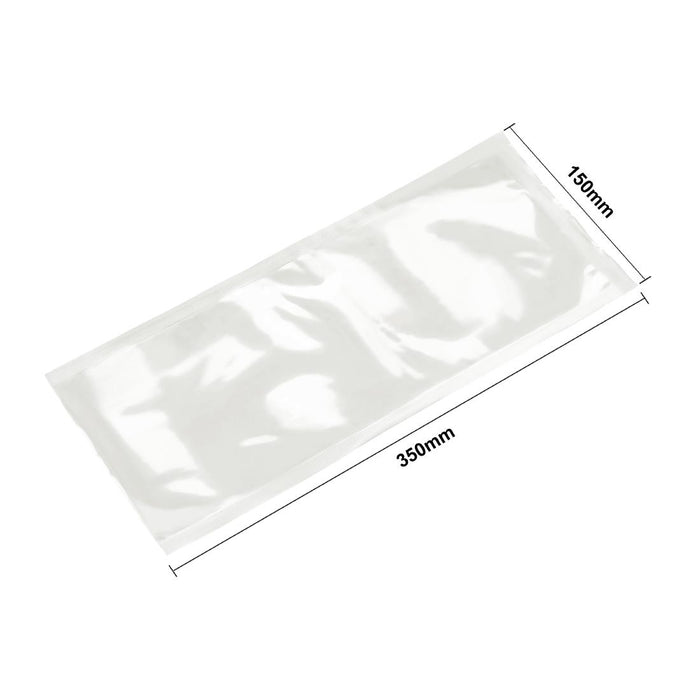 Vogue Composteerbare Kamer Vacuüm Verpakkingszakken 150x350mm (Verpakking Van 100)