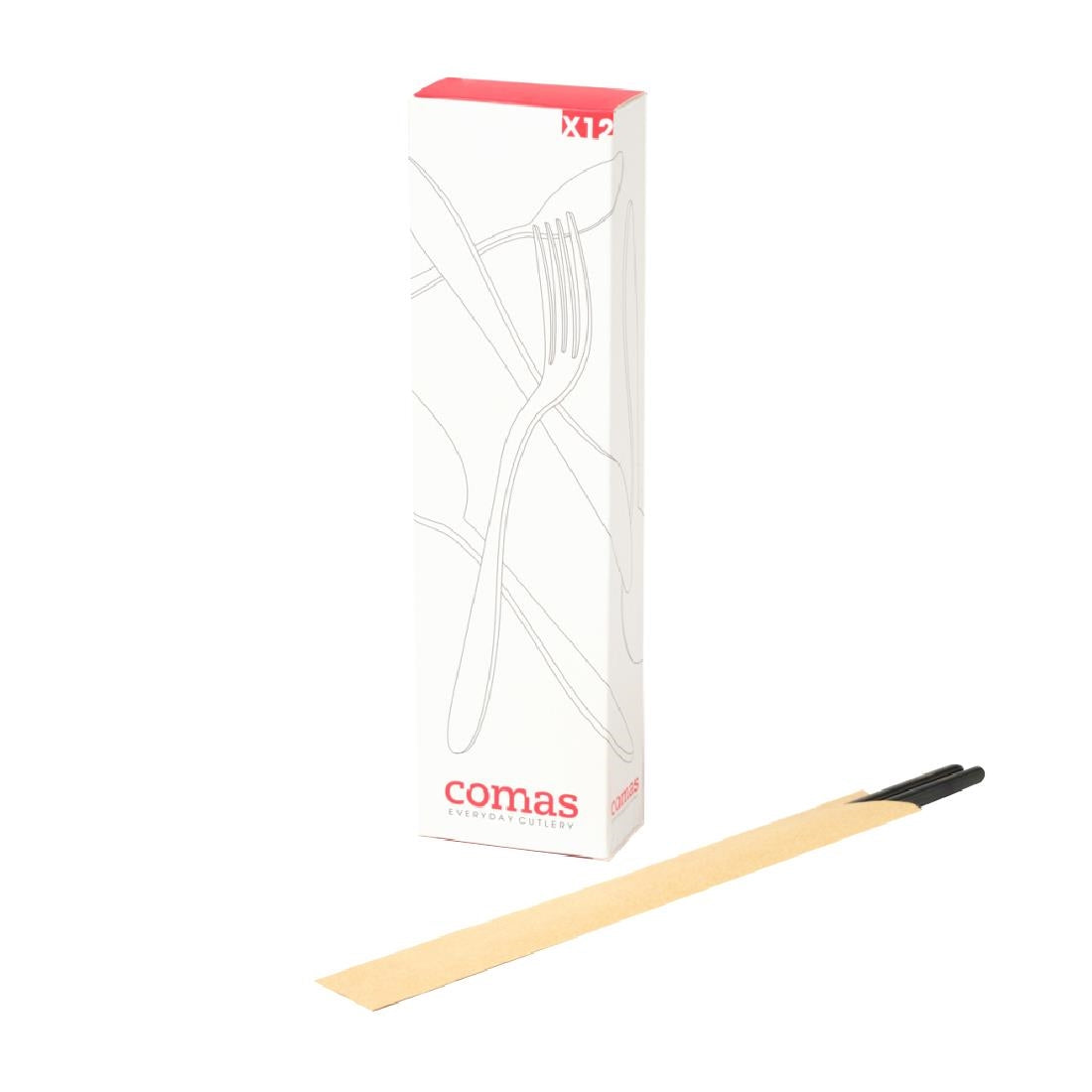 Comas Eetstokjes Set Zwart 18/10