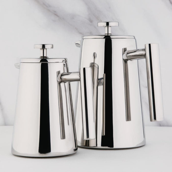 Olympia geïsoleerde art deco roestvrijstalen cafetière 3 kopjes