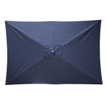 Bolero Sevilla Vierkante Parasol 2X3M Marineblauw