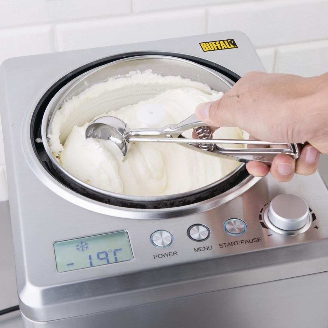 Vogue RVS ijsschep/portioneerlepel maat 40