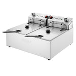 Buffalo Dubbele Elektrische Friteuse met Timer 2x5Ltr