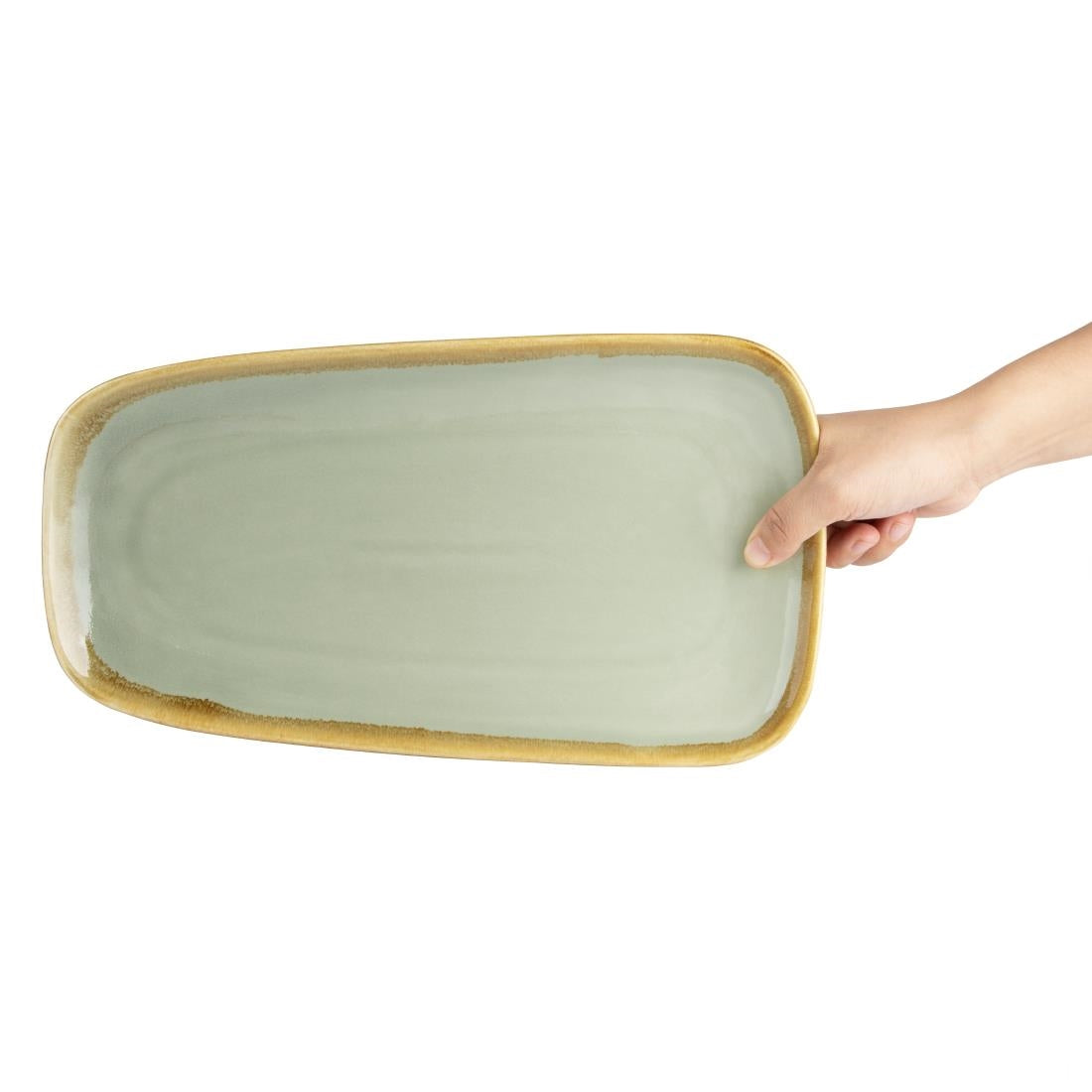 Olympia Kiln grote schalen mosgroen 33,5cm (4 stuks)