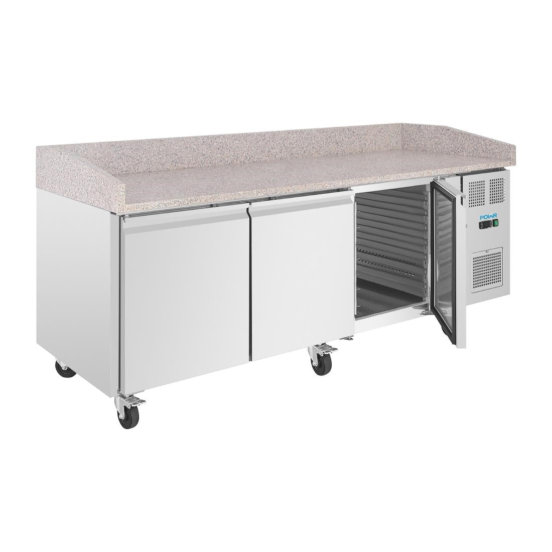 Polar U-Series Bakkerij Counter Koelkast met Granieten Blad 634Ltr