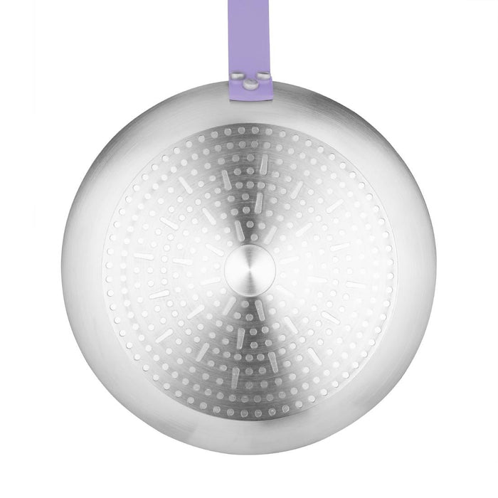 Hygiplas Aluminium Antiaanbak Teflon Platinum Plus Koekenpan met Paarse Handgreep 20cm