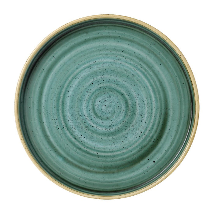 Churchill Stonecast Samphire Green Bord Met Opstaande Rand 22cm (pak van 6)
