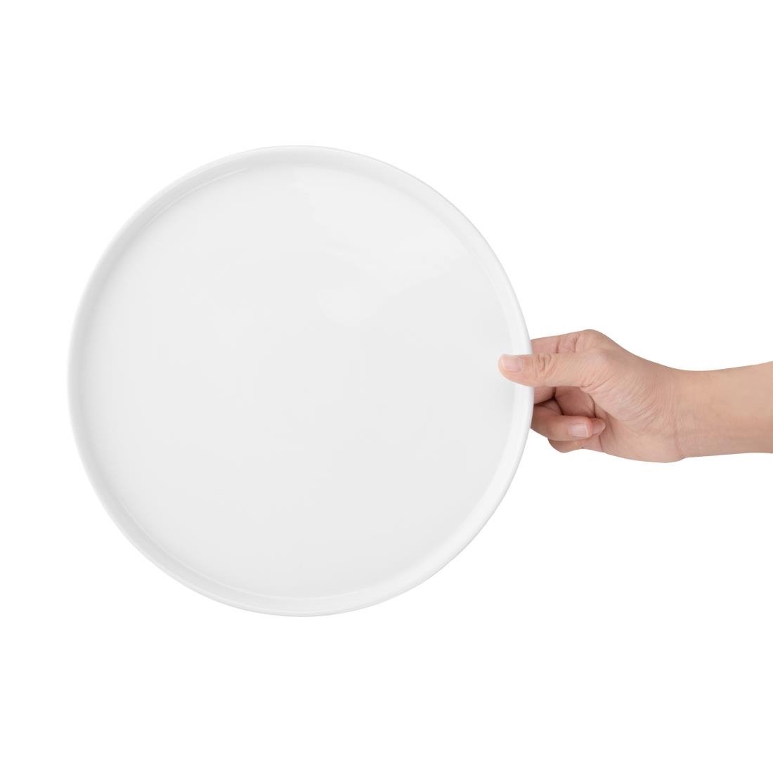 Olympia Whiteware platte ronde borden 268 mm (4 stuks)