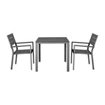Bolero Valletta Grijs Latten Tuin Tafel 780mm