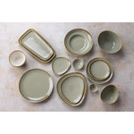 Olympia Kiln grote schalen mosgroen 33,5cm (4 stuks)