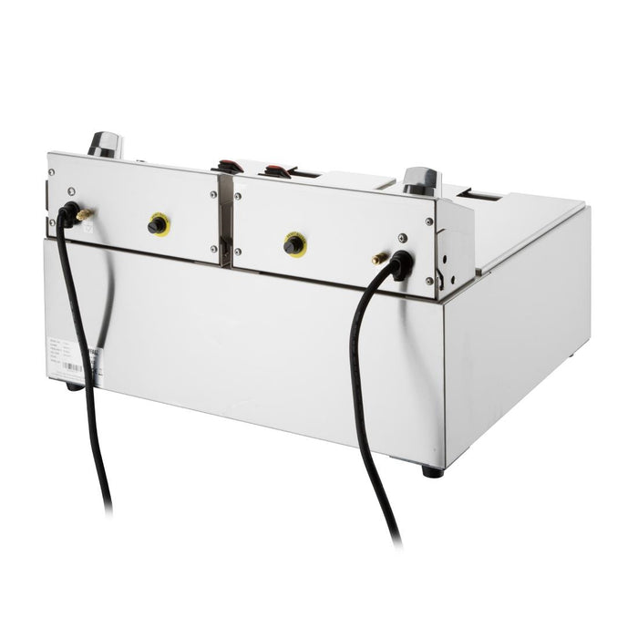 Buffalo Dubbele Elektrische Friteuse met Timer 2x5Ltr