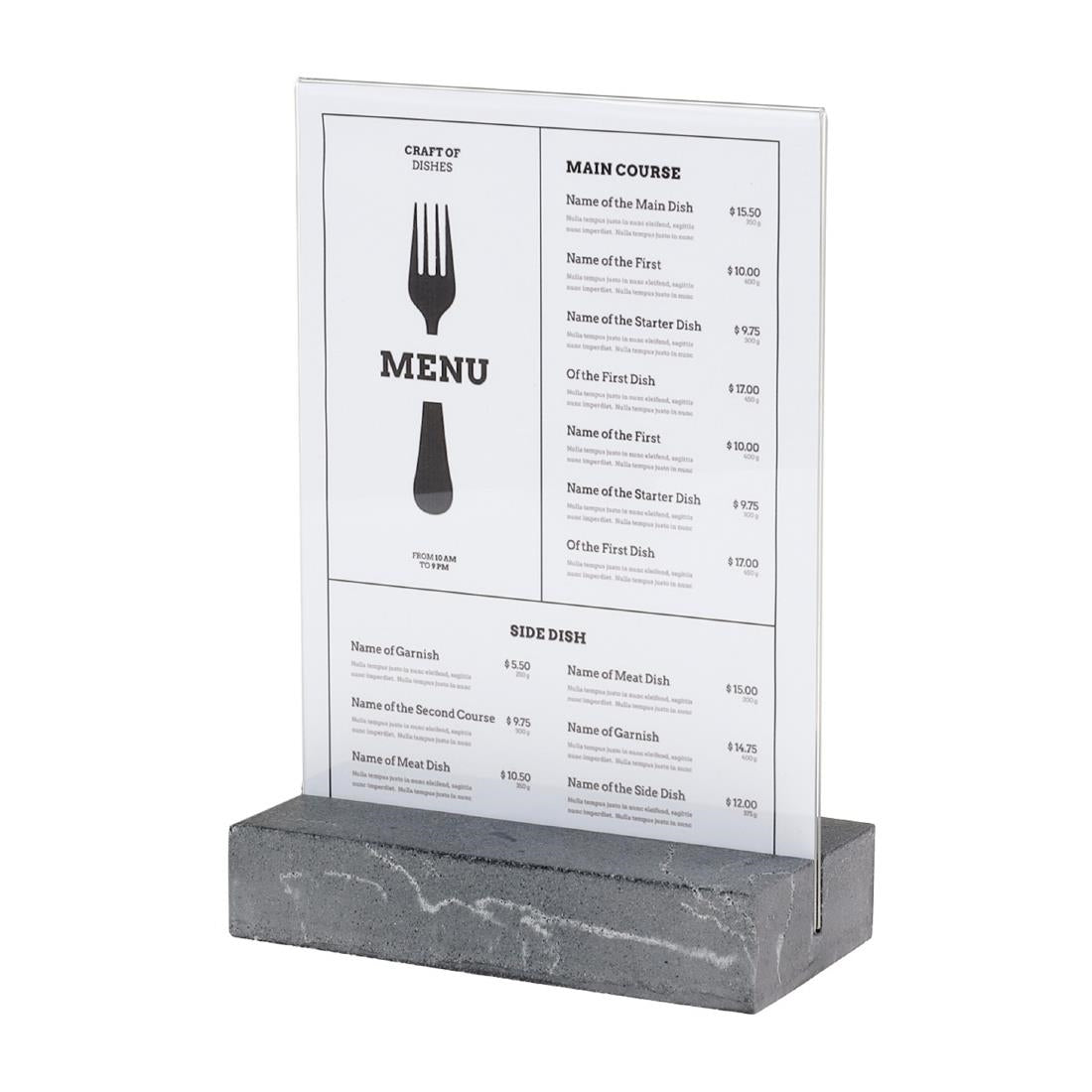 Europel Bordhouder A5 Polystone Anthraciet