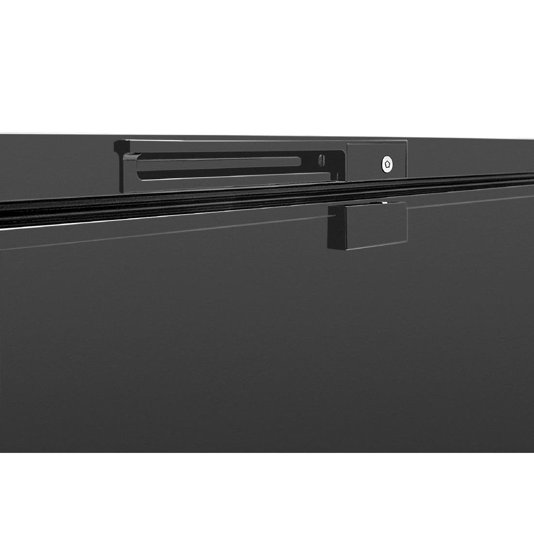 Nisbets Essentials vrieskist zwart 282L