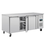 Polar U-serie 3-deurs counter met euronorm opslag 634L