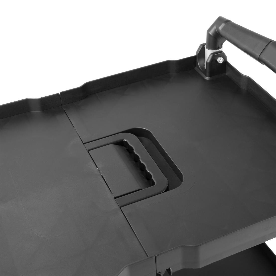 Vogue 3-Laags Opvouwbare Trolley Zwart Klein