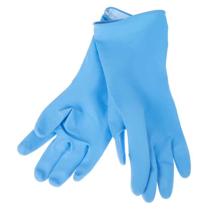 Jantex huishoudhandschoenen blauw L