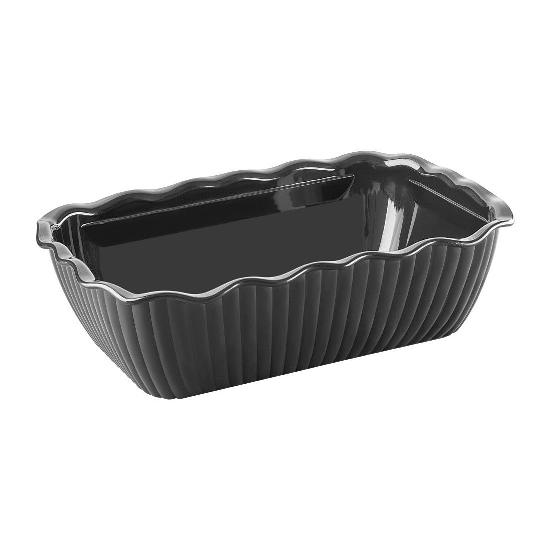 Olympia Kristallon Medium Saladeschaal - Zwart