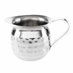 Olympia Mini Melkkannetje Roestvrij Staal Gehamerd 120ml (Verpakking Van 6)