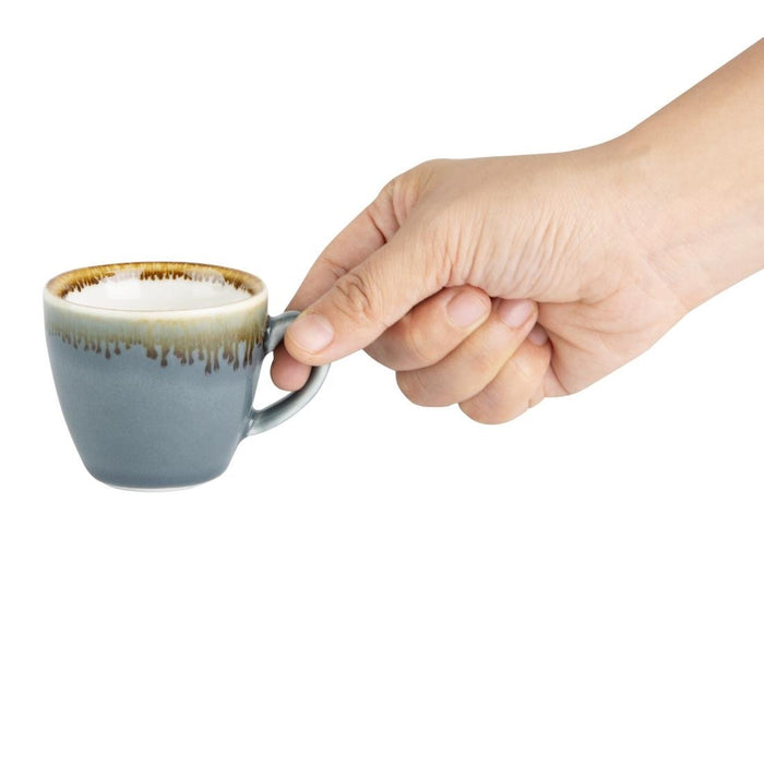 Olympia Kiln espressokopjes blauw 85ml (6 stuks)