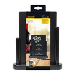 Securit Elegant medium houten tafelkrijtbord met zwarte lakafwerking