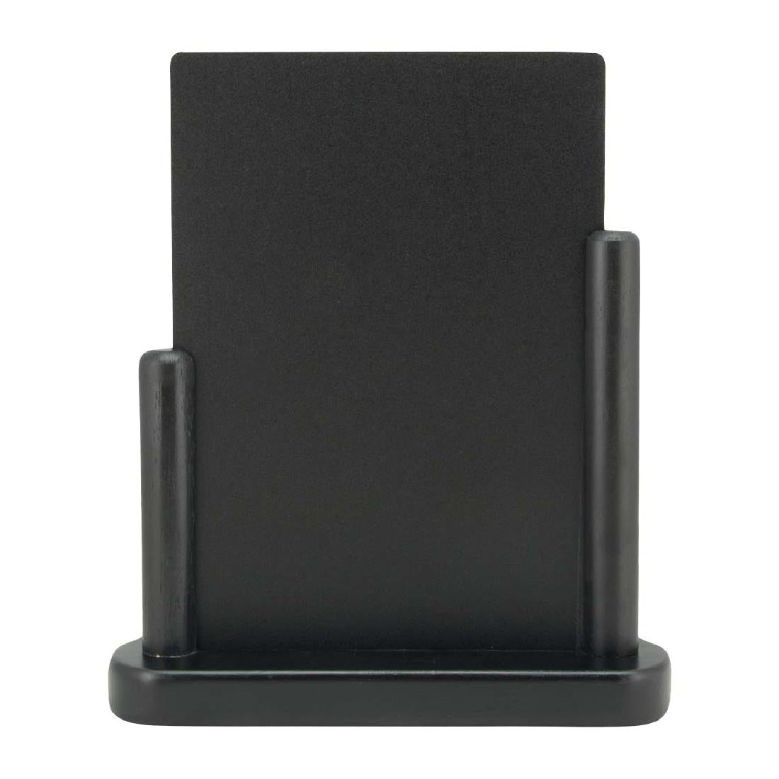 Securit Elegant medium houten tafelkrijtbord met zwarte lakafwerking