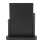 Securit Elegant medium houten tafelkrijtbord met zwarte lakafwerking