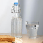 Olympia Geribbelde Waterflessen Met Zwenktop 200ml (Verpakking Van 6)
