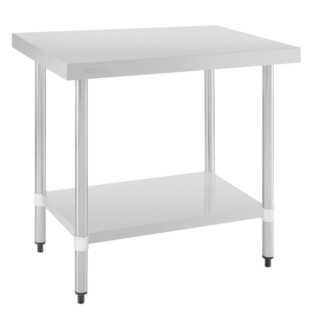 Vogue RVS werktafel zonder achteropstand 90x90x60cm