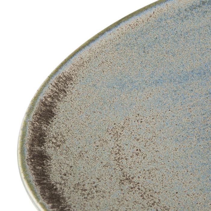 Olympia Ember Blauwe Driehoekige Borden 250 mm (Pak Van 6)