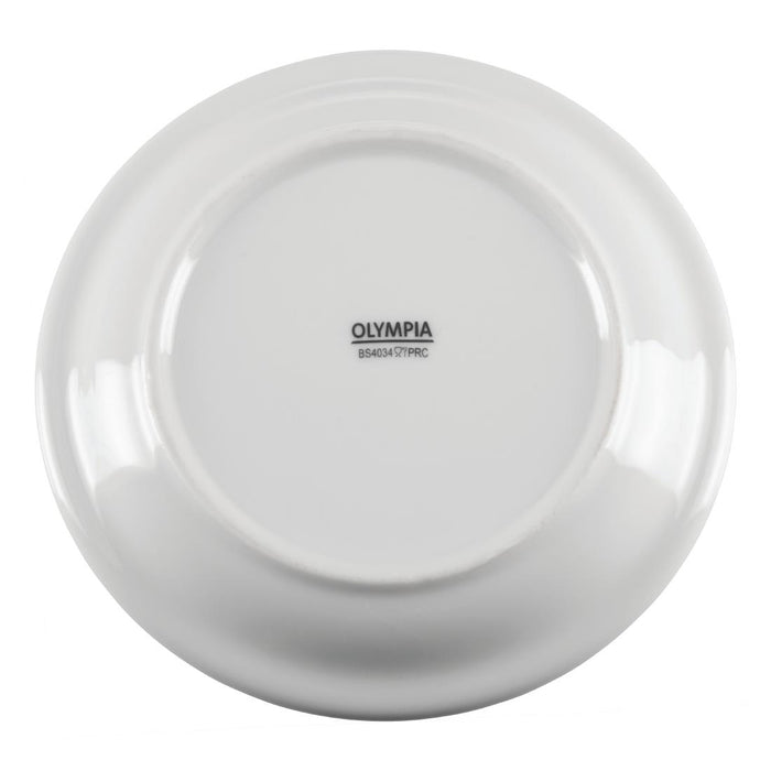 Olympia Whiteware borden met smalle rand 15cm (12 stuks)