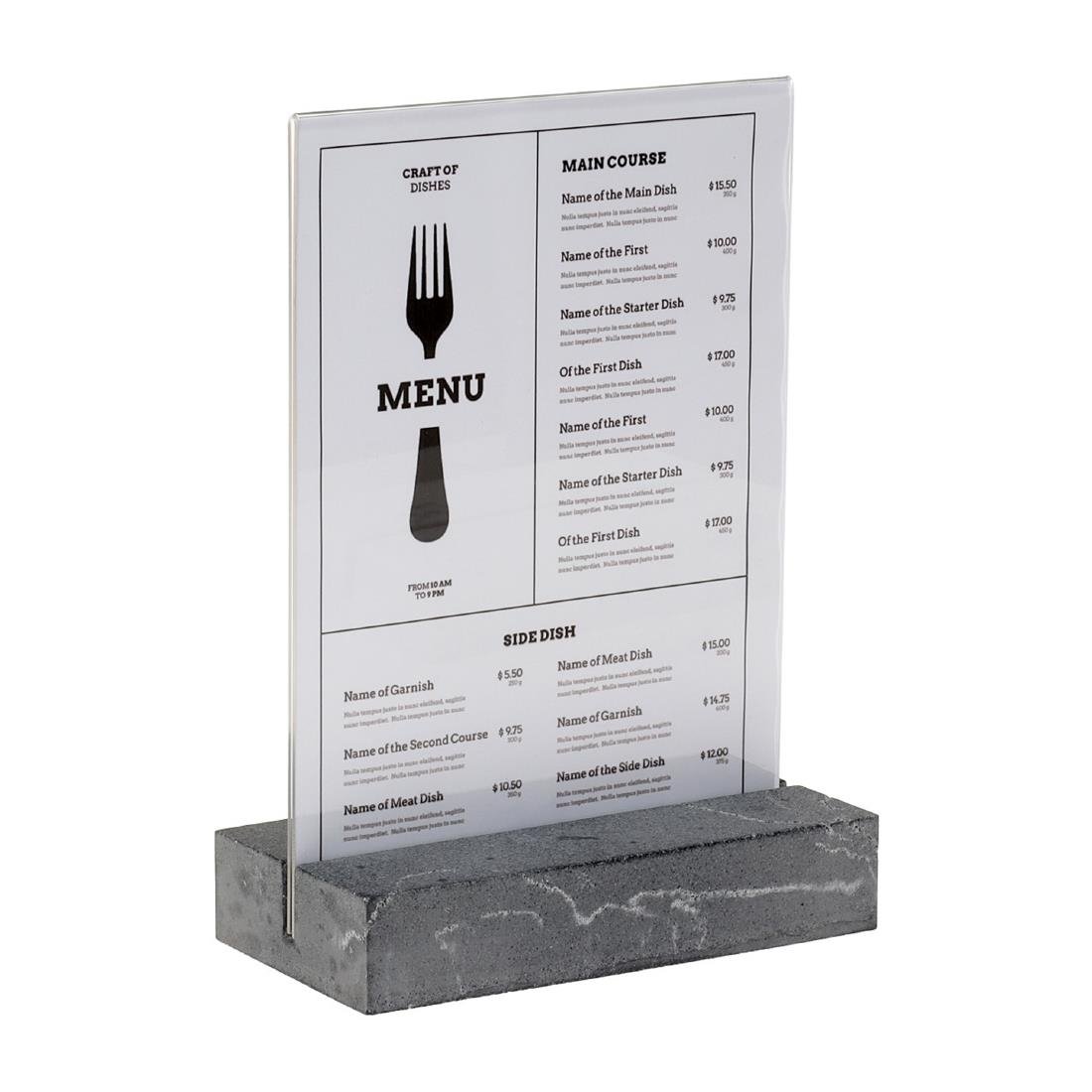 Europel Bordhouder A5 Polystone Anthraciet