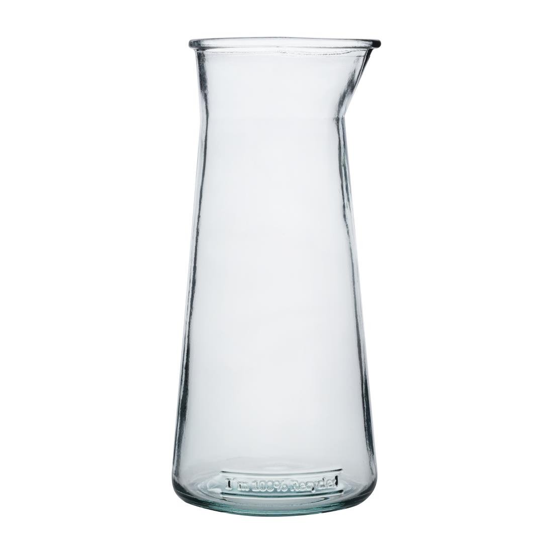 Olympia Gerecycled Glas Conische Karaffen 1Ltr (6 stuks)