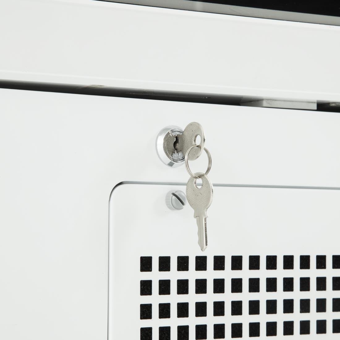 Polar g-serie rechtopstaande vitrinediepvriezer 920ltr wit