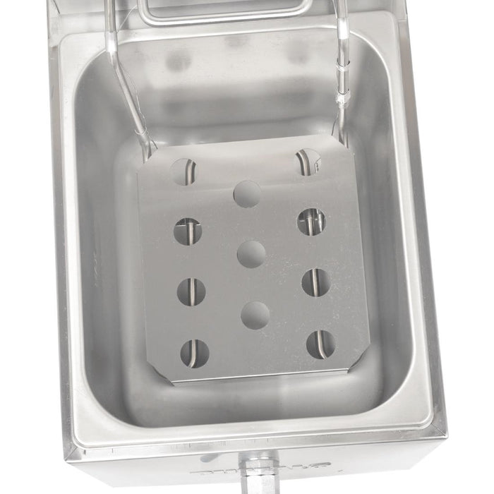 Buffalo enkelvoudige tank enkele mand 8ltr aanrecht friteuse met timer 2.9kw