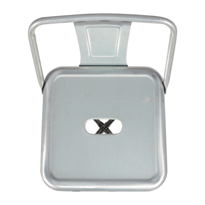 Bolero Bistro Hoge Kruk Van Staal Met Rugleuning (4 Stuks)