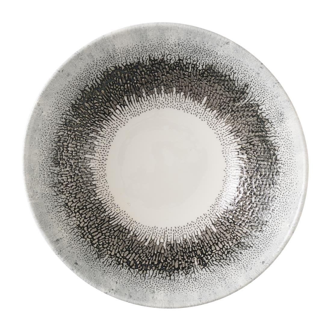 Churchill Studio Prints Fusion Black Evolve Diepe Coupe Kom 19.1cm (pak van 6)