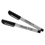 Sharpie ultrafijne permanente marker zwart (2 stuks)